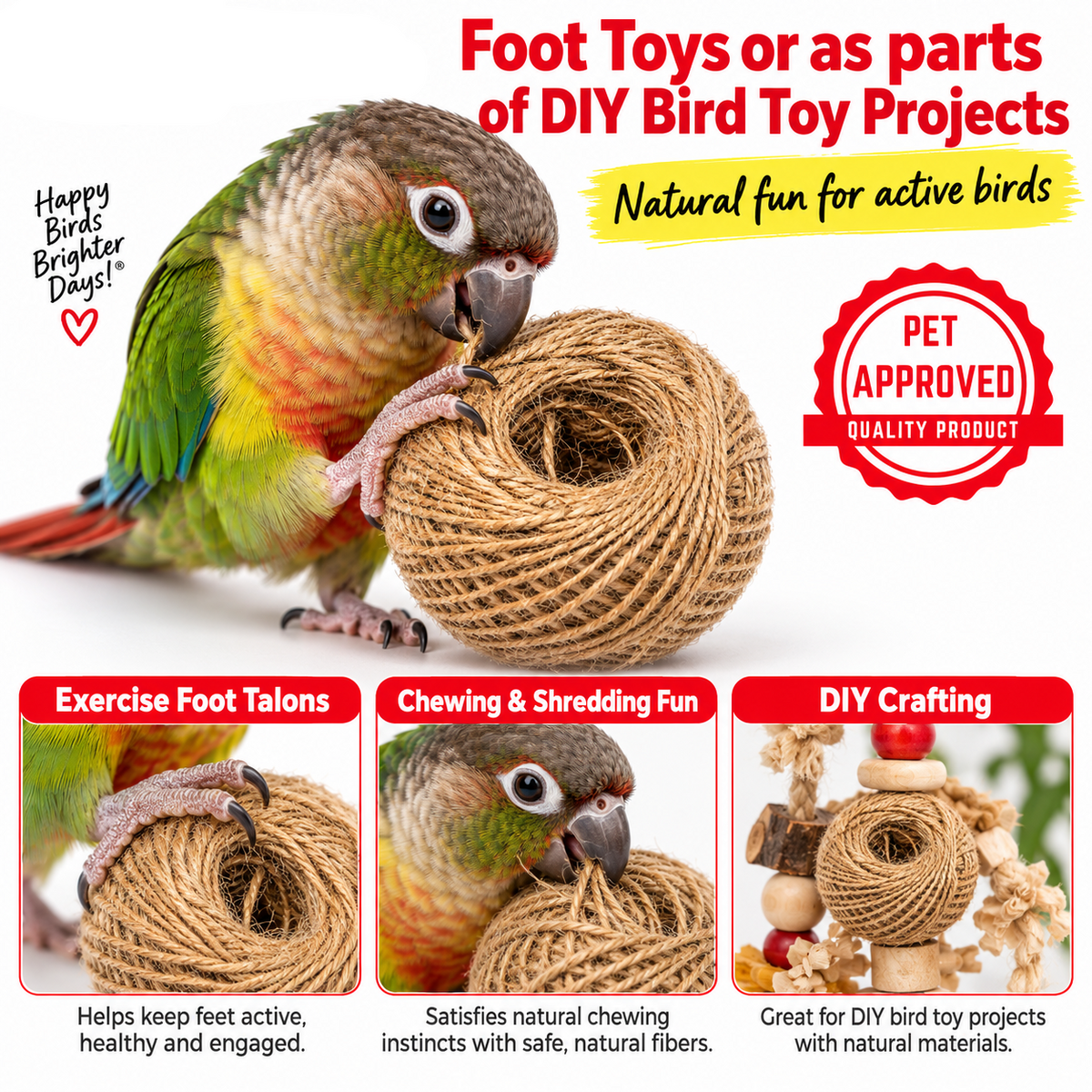 Natural Twisted Jute String Rope (220ft)