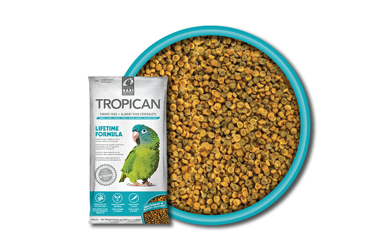 Tropican Lifetime Formula Granules for Parrots - 820 g (1.8 lb)