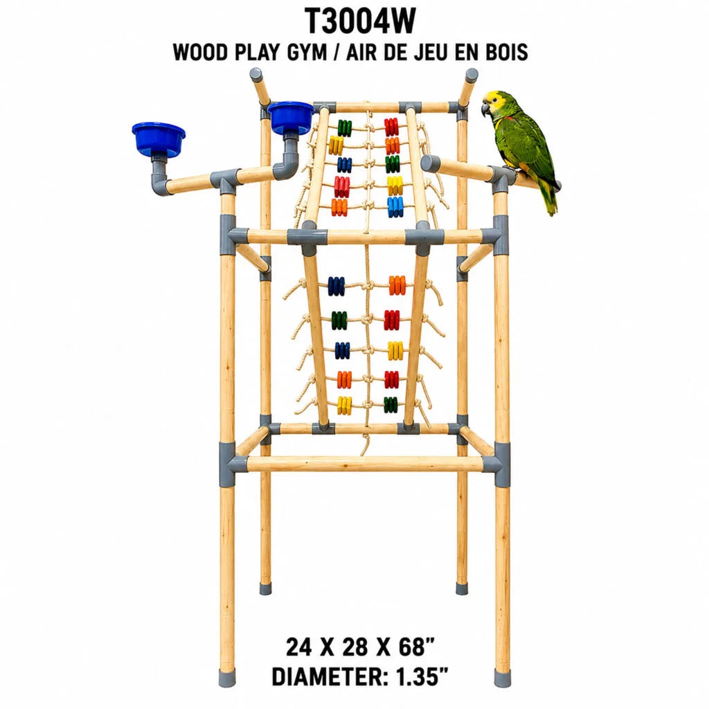 Play Gym (24"x28"x68") Wood