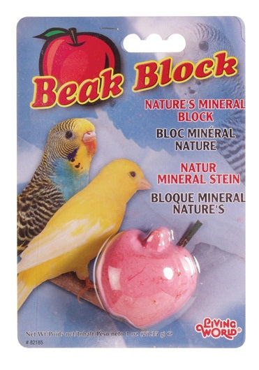 Living World Red Apple Beak Block (Parakeets)