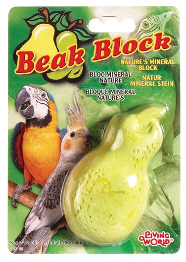 Living World Yellow Pear Beak Block (Cockatiels)