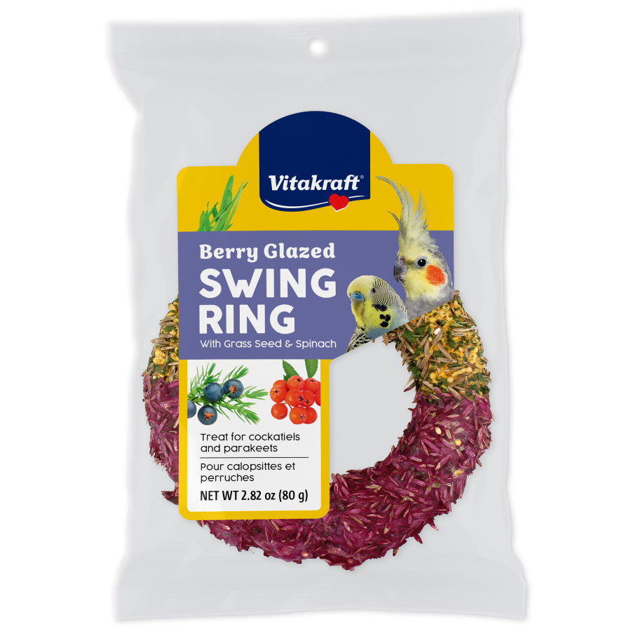 Vitakraft Berry Glazed Swing Ring Bird Treat