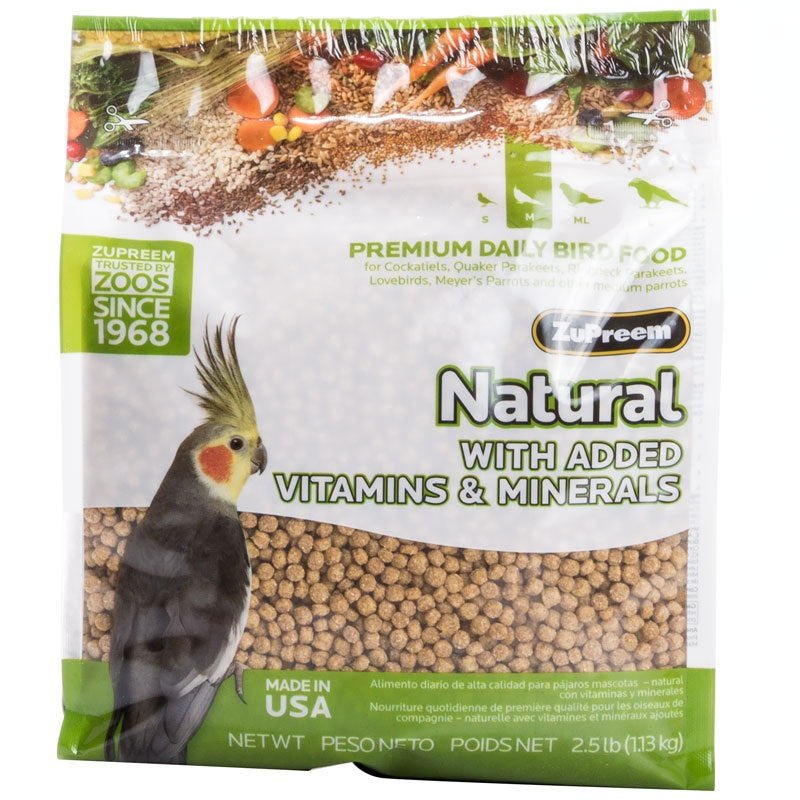 Zupreem Natural Cockatiel 2.5 lbs