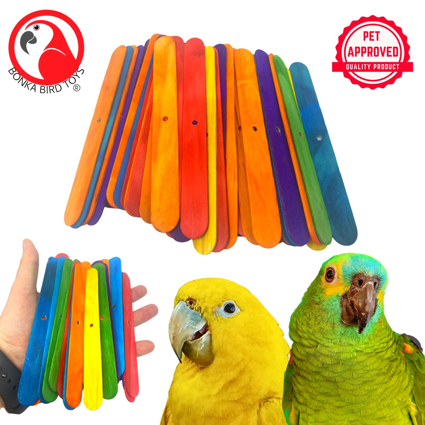 Colorful Wooden Chewy Sticks