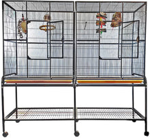A&E 6421 Double Flight Cage with Divider