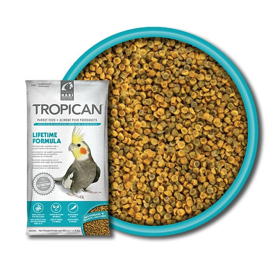 Tropican Lifetime Formula Granules For Cockatiels - 820g (1.8lbs)