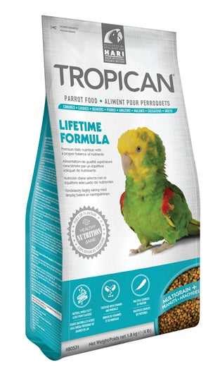 Tropican Lifetime Formula Granules for Parrots - 1.8 kg (4 lb)