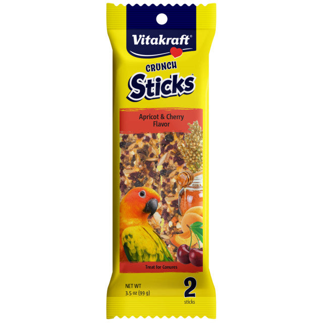 Vitakraft Crunch Stick - Apricot & Cherry (Conure)