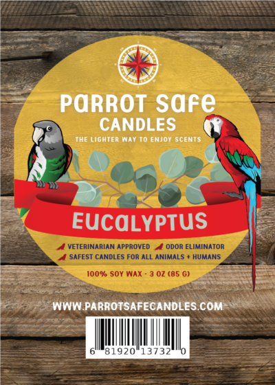 Parrot Safe Candles Eucalyptus Candle Label