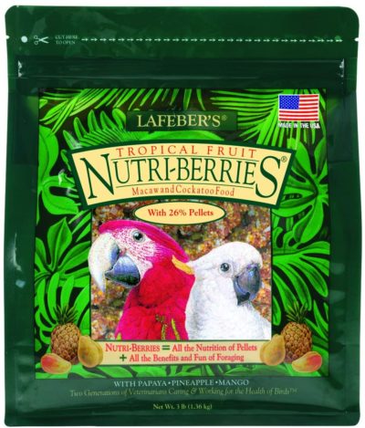 Lafeber's Tropical Fruit Nutri Berries for Macaw/Cockatoo (3 lb)