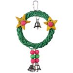 X-MAS Wreath Vine Swing Bird Toy