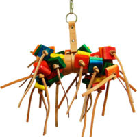 Porcupine Medium Leather Zoo-Max Bird Toy
