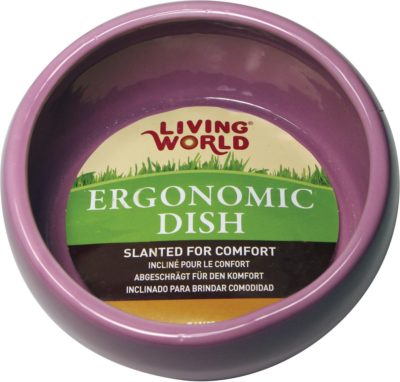 Living World Ergonomic Dish - small, pink