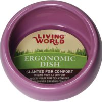 Living World Ergonomic Dish - large, pink
