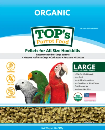 Top's Organic Pellets - Large Hookbill