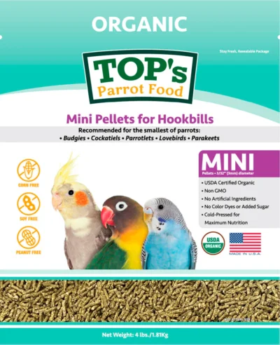 Top's Organic Pellets - Mini Hookbill