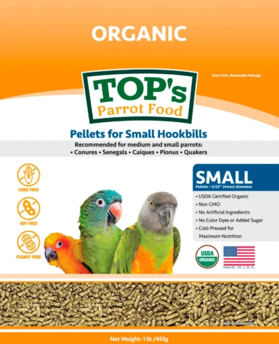 Top's Organic Pellets - Small Hookbill